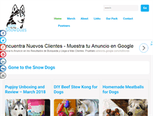 Tablet Screenshot of gonetothesnowdogs.com